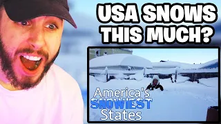 Brit Reacts to The 10 SNOWIEST STATES in AMERICA
