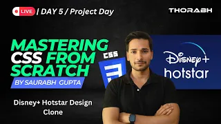 CSS From Scratch Tutorial: Project Day 5 - Disney plus Hotstar Design Clone 😍