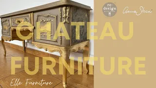 Chateau Furniture with @anniesloanromania paints and @ReDesignwithPrima transfers & decoupage