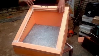 Солнечная воскотопка своими руками из пеноплекса  Solar extractors with their arms of foam polystyre