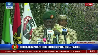 Nigerian Army Press Conference On Operation Lafiya Dole Pt.3