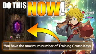 THEY ARE FORCING US TO DO THIS... HOW TO UNLOCK SKIP TICKETS FOR TRAINING GROTTO! | 7DS: Grand Cross