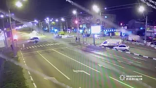 Момент смертельного ДТП на проспекте Гагарина в Харькове