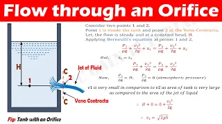 Flow through an Orifice - Explained.