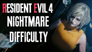 RESIDENT EVIL 4 REMAKE on NIGHTMARE PROFESSIONAL DIFFICULTY