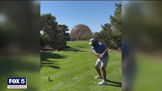 Was the Vegas Sphere trolling this golfer? | FOX 5 News