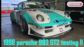 1998 porsche 993 GT2 testing !!