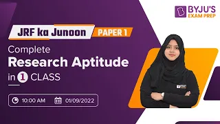 NTA UGC NET 2022 Paper 1 Exam | Complete Research Aptitude in One class | Gulshan Ma'am | BEP