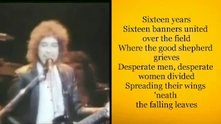 Bob Dylan - Changing of the Guards Live 1978 (lyrics)