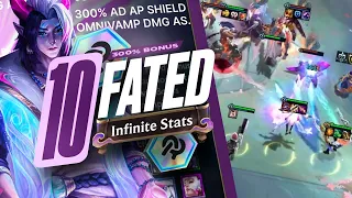 I HIT 10 FATED: All Units Gain a 300% Bonus to Everything | TFT Set 11 PBE Gameplay