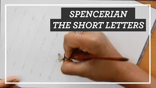 Spencerian Short Letters || TUTORIAL
