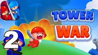 Tower War - Tactical Conquest - Gameplay Walkthrough Part 2 All Levels 13-19 (iOS, Android)