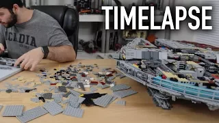 2017 LEGO Star Wars UCS Millennium Falcon 75192 TIMELAPSE BUILD!