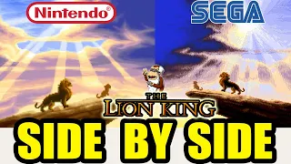 The Lion King Super Nintendo vs Sega Genesis SIDE BY SIDE Comparison