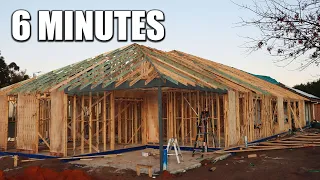 Building a House in 6 Minutes | Construction Timelapse