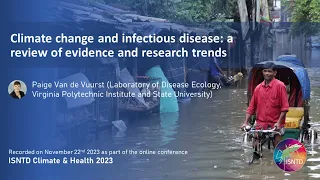 Climate change & infectious diseases: evidence and research trends