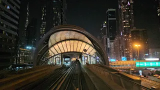 Dubai metro ride: "Rashidiya" Centrepoint Metro Station to EXPO 2020 (12.05.'23: 4K-UHD)