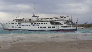 Daily Cruise Vessel "Cosmos"Arrival with Windy Day!