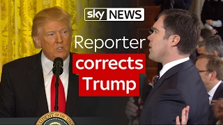 Reporter corrects President Donald Trump over vote count claim