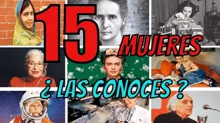 15 Mujeres Increíbles que han Cambiado la Historia | Mujeres Importantes para Niños | Vídeos Ciencia