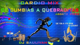 DE CUMBIAS 💃A QUEBRADITAS 👢CARDIO MIX 2023 DEMO  DJ SAULIVAN