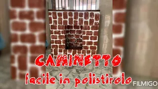 CAMINETTO facile in polistirolo 🔥, RICICLO CREATIVO per decorare la tua casa a Natale - Idea Arte -