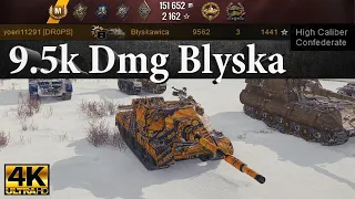 NC 70 Błyskawica video in Ultra HD 4K🔝 9.5k Dmg, 3510 block, 4108 assis🔝 World of Tanks ✔️