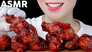 ASMR Spicy Buldak Fried Chicken Eating Sounds | 불닭치킨 먹방 | MINEE EATS