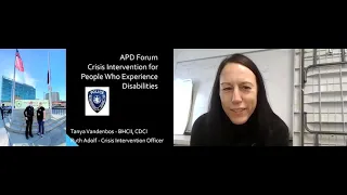 Special Forum on Crisis Intervention for People Who Experience Disabilities with APD