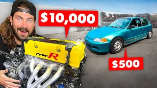 We Put a $10,000 Engine in our $500 Civic