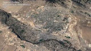 Google Earth Albuquerque, New Mexico timelapse 1984-2020