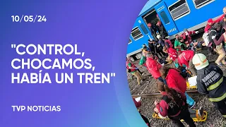 El audio del maquinista después del choque de trenes