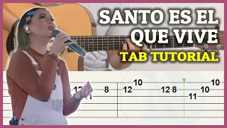 SANTO ES EL QUE VIVE Guitarra Tutorial Completo (MONTESANTO) TABLATURA de Adoración Cristiana Fácil