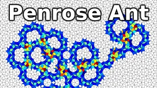 Langton's Ant on Penrose Tiling producing a Pentaflake-like Fractal