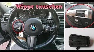 BMW 3er F30 M-Sport steeringwheel cruise controll button switch tutorial repair 
