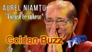 Romanii Au Talent 2022: Aurel Niamtu | GOLDEN BUZZ de la Andra! O voce de AUR! 'Totusi te iubesc'