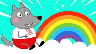 Hamster and Wolfoo Learns Colors with Rainbow - DIY Science Experiment | Pug Family Cartoon for kids