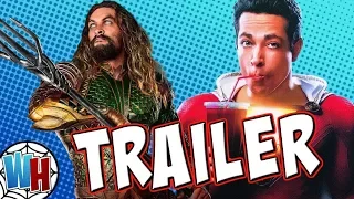 Aquaman and Shazam Official Trailer Breakdown and Things YOU Missed!
