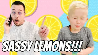 Dad and Levi turn SASSY from Lemons!!