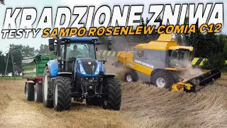 NOWOŚĆ Z FINLANDII!✔ "Kradzione Żniwa 2023"...! ✔ SAMPO COMIA C12!✔Żniwa 2023! ✔ New Holland T7.260