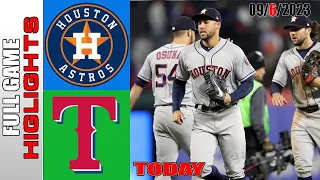 Houston Astros vs Texas Rangers FULL GAME  HIGHLIGHTS  [TODAY] September 06, 2023