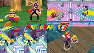 Mario Party 7 // All Duel Minigames [Wario VS Waluigi]