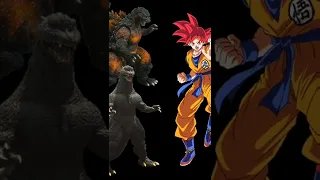 Heisei and FW Godzilla vs Goku