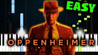 Oppenheimer - Can You Hear The Music - EASY Piano Tutorial