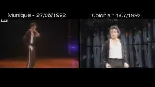 Michael Jackson Comparasion - Billie Jean - Munich X Cologne - 1992