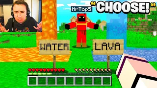 I Trolled Him by SWAPPING Lava and Water Textures..