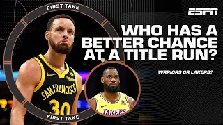 'Golden State OVER Lakers any day of the week!' - Perk on Warriors making title run | First Take