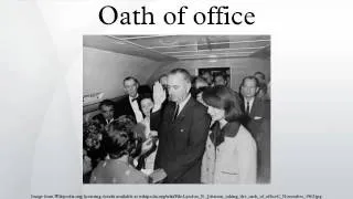 Oath of office