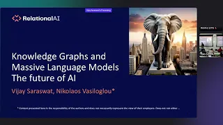 Masterclass: Knowledge Graphs & Massive Language Models — The Future of AI, RelationalAI | KGC 2023