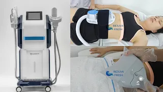 How to Use the Diamond Ice Cryo + EMShape Machine 2 in 1| Body Contouring Procedure Demonstration